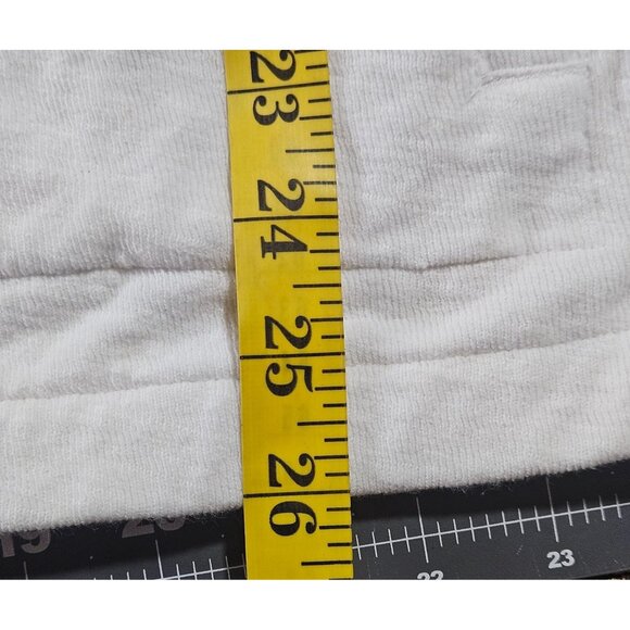 J Jill Women's White Hooded Cardigan Jacket XL Cotton Linen Coastal Cottage Boho - Picture 12 of 13